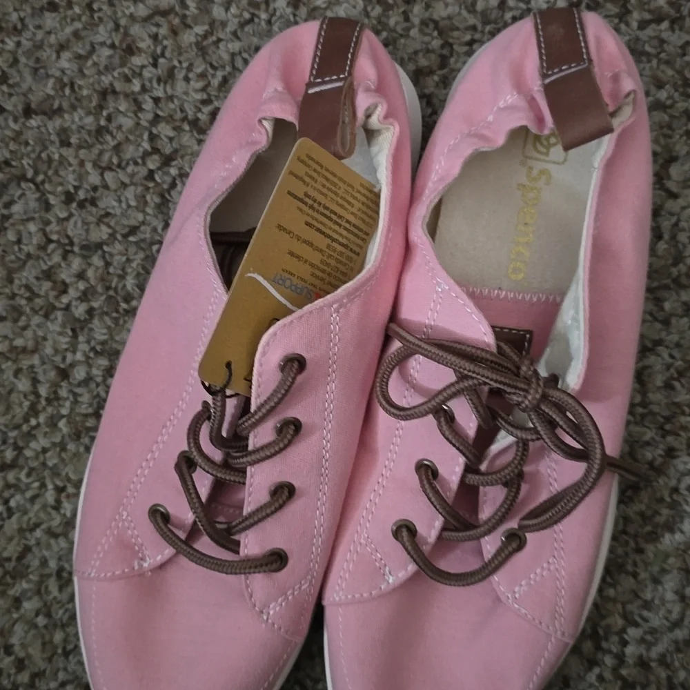 Spenco Pink Canvas Ladies Sneakers